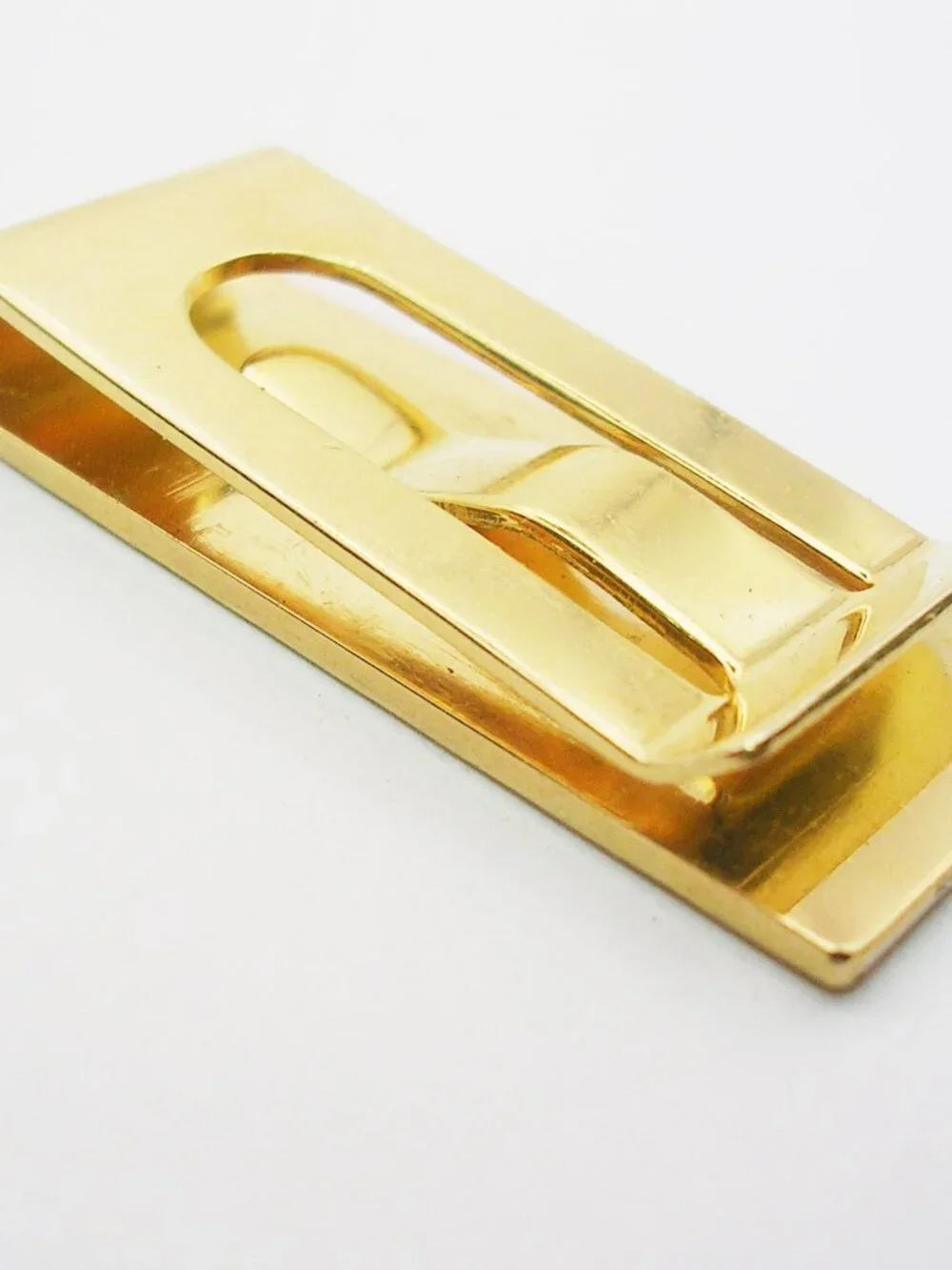 Vintage Money Clip engraved JAO genuine Diamond